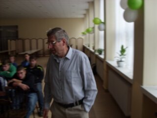 Ing. Čerňanský pri prednáške