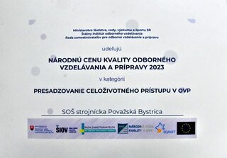 Národná cena kvality v ovp 2023 - 2