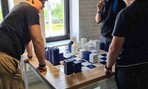 Interaktívna výstava – stála expozícia: Trochu zábavy - žiaci si zahrali futbal, šachy, potrápili sa hlavolamami 