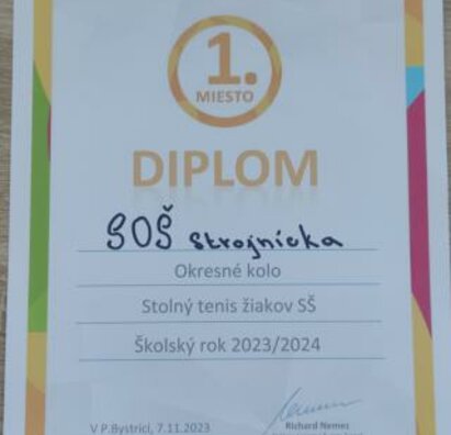 Okresné kolo v stolnom tenise žiakov